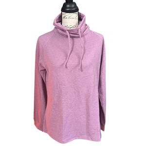 32 Degrees Heat Pink Cowl Turtleneck Stretch Pullover XL